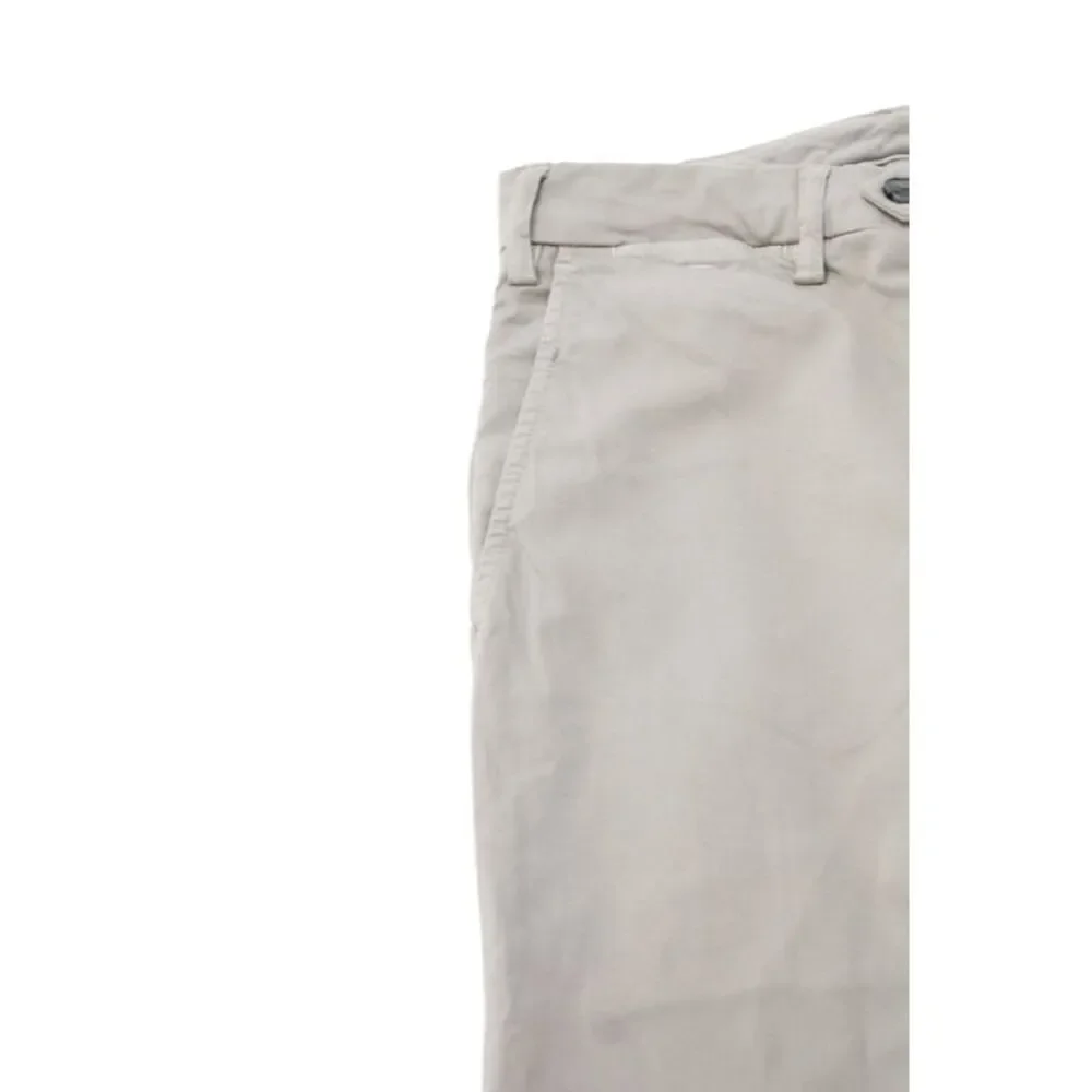 Canali Mens Chino Pants Beige Herringbone Cotton Button Size 44